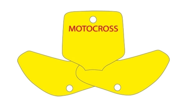 Blackbird Plate Stickers Yellow KTM EXC 3518/000004