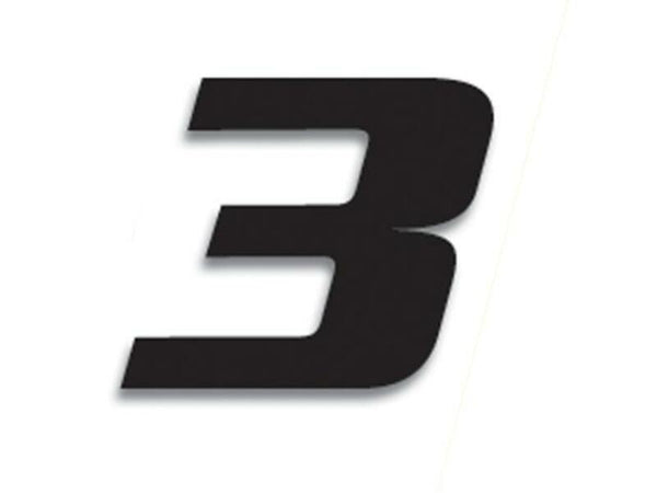 Blackbird Race Nummer 3 20x25cm Black 5049/20/3