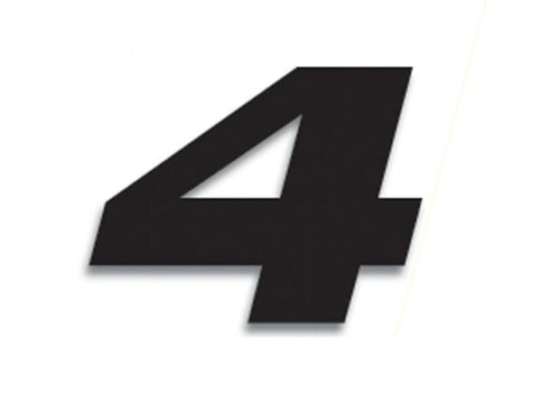 Blackbird Race Nummer 4 20x25cm Black 5049/20/4