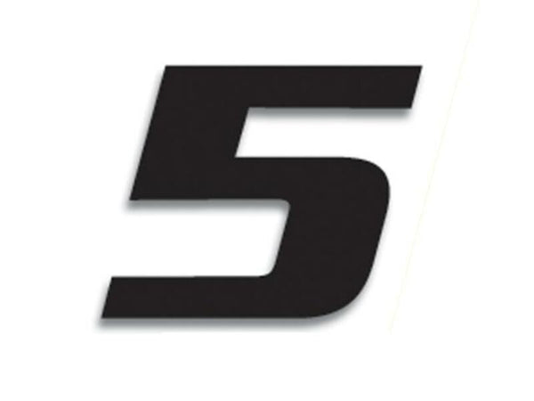 Blackbird Race Nummer 5 20x25cm Black 5049/20/5