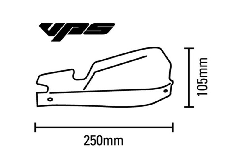 BARKBUSTERS VPS MX Handguard Set Universal Mount White VPS-007-01-WH