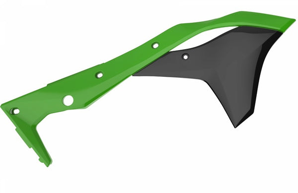 Policeport Radiator Covers Oem Color (2017) Green/Kawasaki KX250F 8412300001