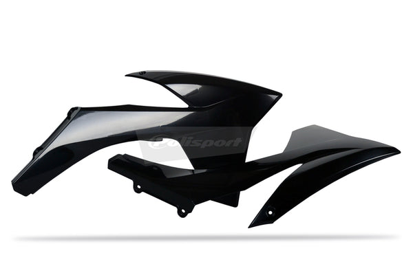 Policeport Radiator Covers Black KTM 8417400003