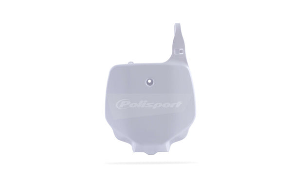 Polizeihafen -Front -Nummer Platte Weiß Kawasaki KX85/KX100 & Suzuki RM100 8661700007