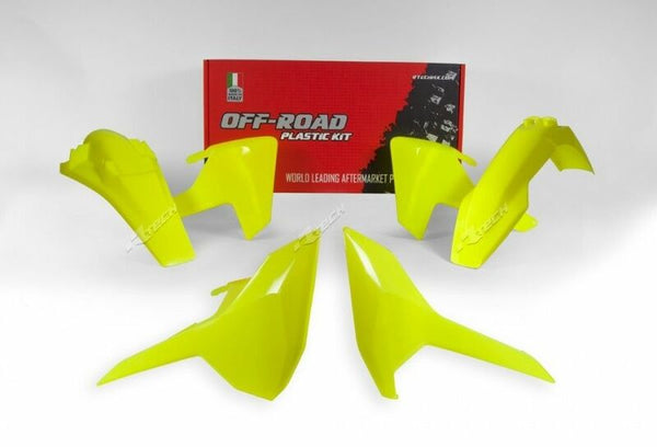 RACETECH Plastkit – Neon Gelb für Husqvarna TE/FE R-KITHSQ-GF0-417 
