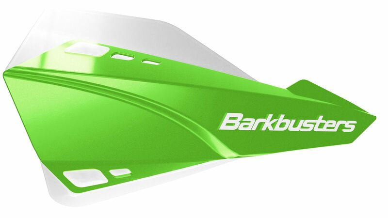 BARKBUSTERS Sabre Handguard Set Universal Mount Green/White SAB-1GR-00-WH