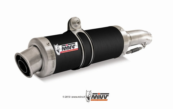 MIVV GP Stahl Schwarz Doppel Slip-On Aprilia RSV 1000 00.73.A.004.LXB 