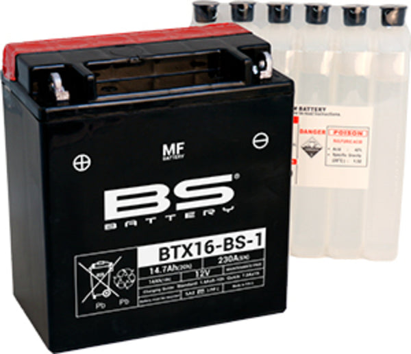 BS Batterie wartungsfreies Batterie mit Säurepack - BTX16-BS-1 