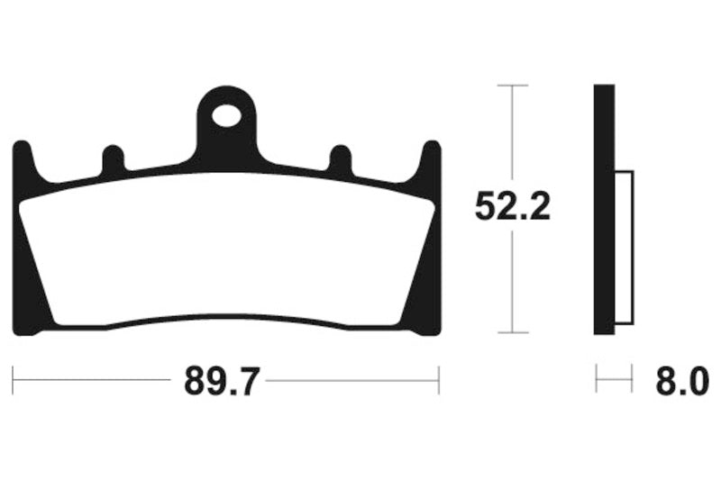 Tecnium Sintered Metal Brake Pads - MTR186 1090557