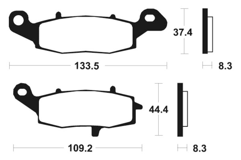 Tecnium Sintered Metal Brake Pads - MTR205 1090560