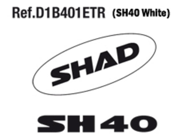 SHAD SH40 2011 Aufkleber D1B401ETR 