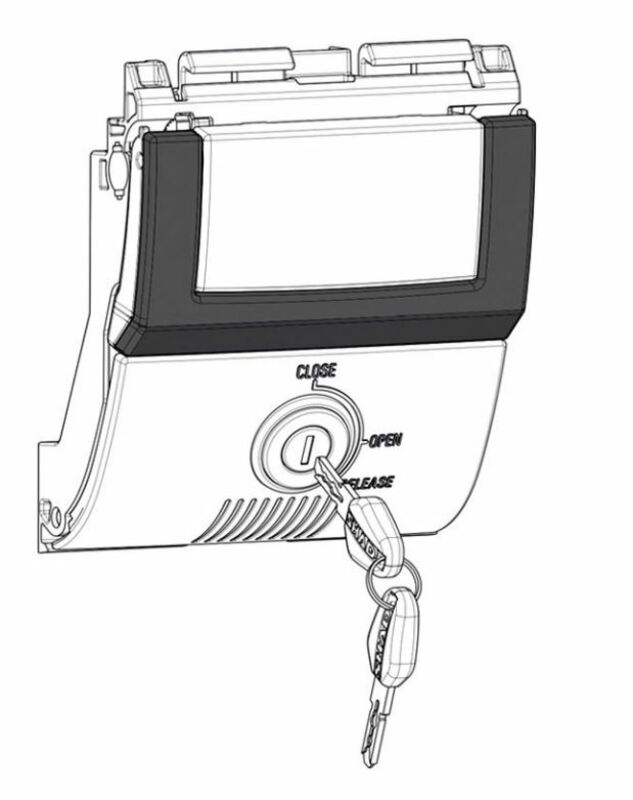 SHAD SH48 Spare Lock Mechanism Dark Grey D1B481PMAR