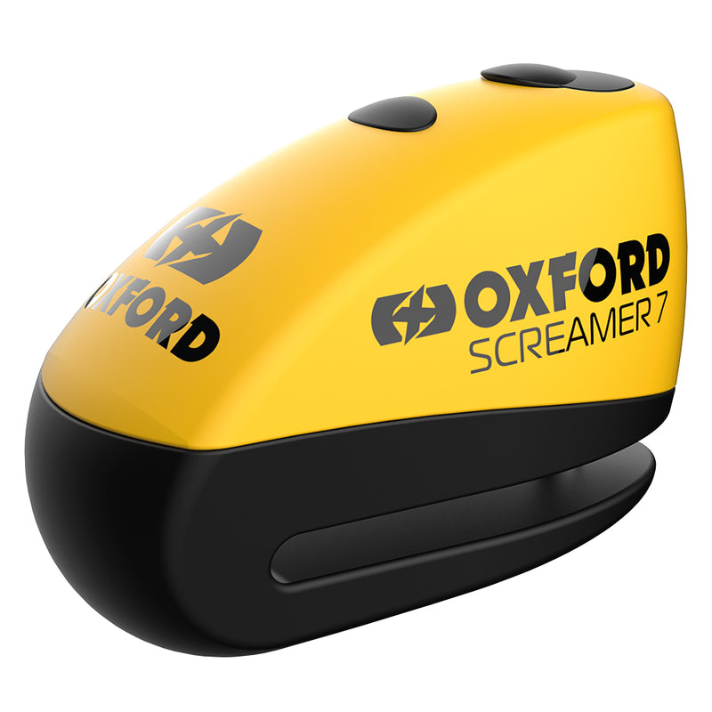 Oxford Screamer 7 Disc Lock - Ø7mm Gelb/Schwarz LK290