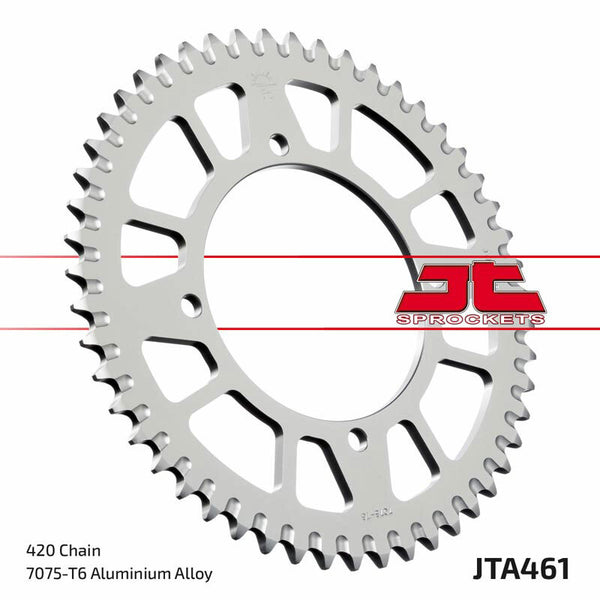 JT Sprock's aluminum Ultra-Light self-cleaning rear sprocket 461-420 JTA461.52BLK