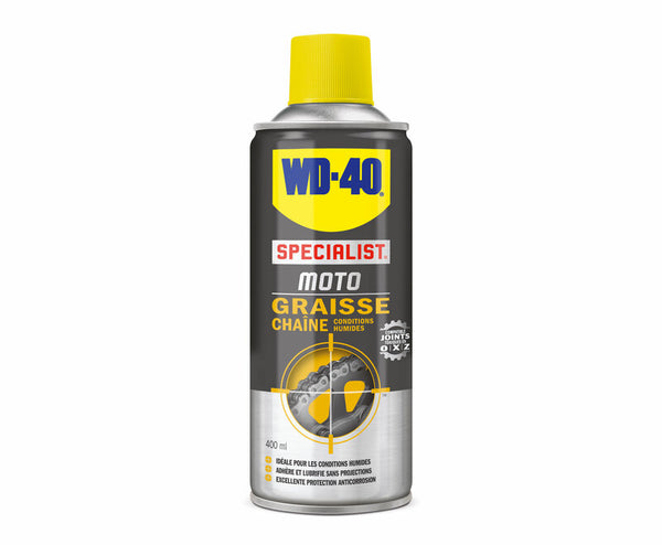 WD -40 Specialist® Motorbike Nassbedingungen Kettenwachs - Spray 400 ml 33788