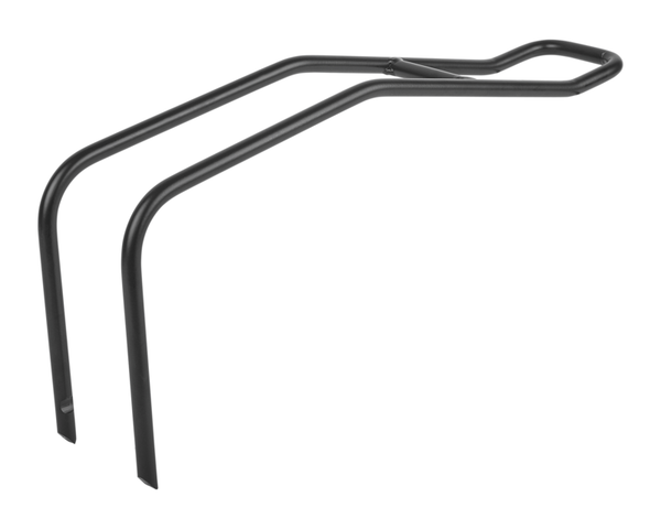 Polizeihafen -Stahlhalterung für vordere Kindersitze auf der Aufruhrrahmenhalterung. Schwarz 8632900010