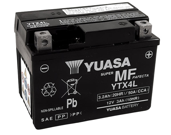 YUASA wartungsfreies, werkseitig aktiviert Batterie - YTX4L-FA 