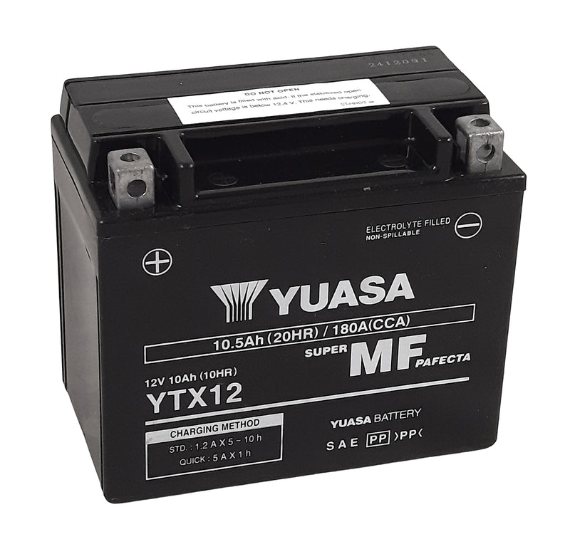 Yuasa mit b -Batteriewartung freie Fabrik aktiviert - ytx12 fa