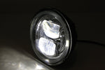 Highsider LED Main Head Light Insert Type7 With Side Light Ring, Round, Chrome, 5 3/4 ”226-020