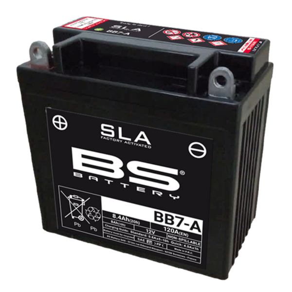 BS Battery Conventional Battery with Acid Pack - BB7-A 