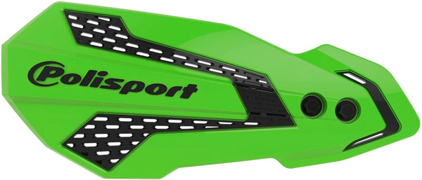 Polizeisport MX Flow Handguards Grün / Schwarz - Kawasaki KX250F / 450F 8308200040