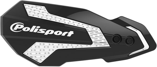 Polizeisport MX Flow Handguards Schwarz / Weiß - Kawasaki KX250F / 450F 8308200038