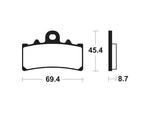 Tecnium Maxi Scooter Sintered Metall Bremsbeläge - MSS377 1111143