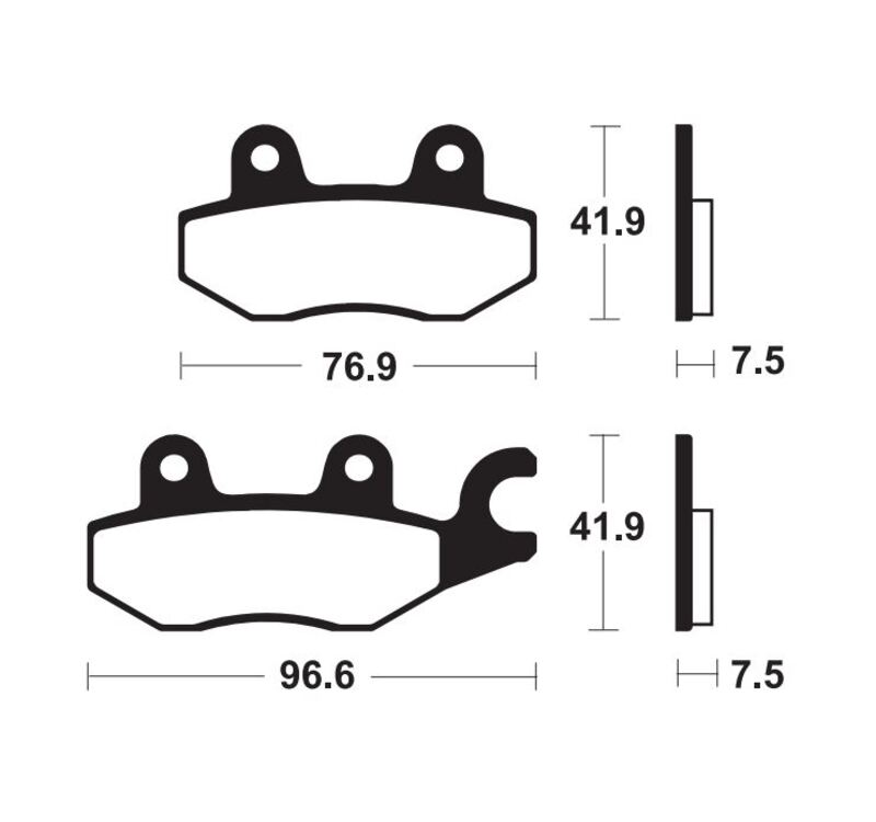 TECNIUM Sintered Metall Bremsbeläge - MF455 1111148