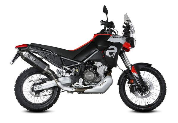 MIVV Speed Edge Slip -On Muffler Black Stainless Steel - Aprilia Tuareg 660 A.017.lrb