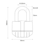 Oxford Boss Alarmschloss 16mm + Kette 12 mm x 1,5 m Lk481