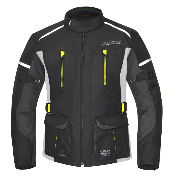 Buse Textile MC Jacke reitet Schwarz /Grippe