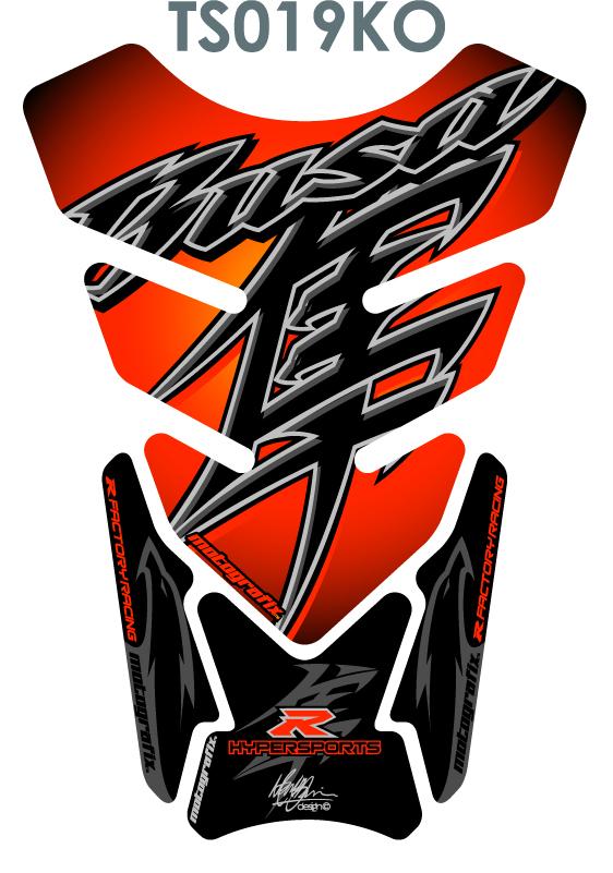 Panzerschutz Quadra-universal Schwarz/Orange