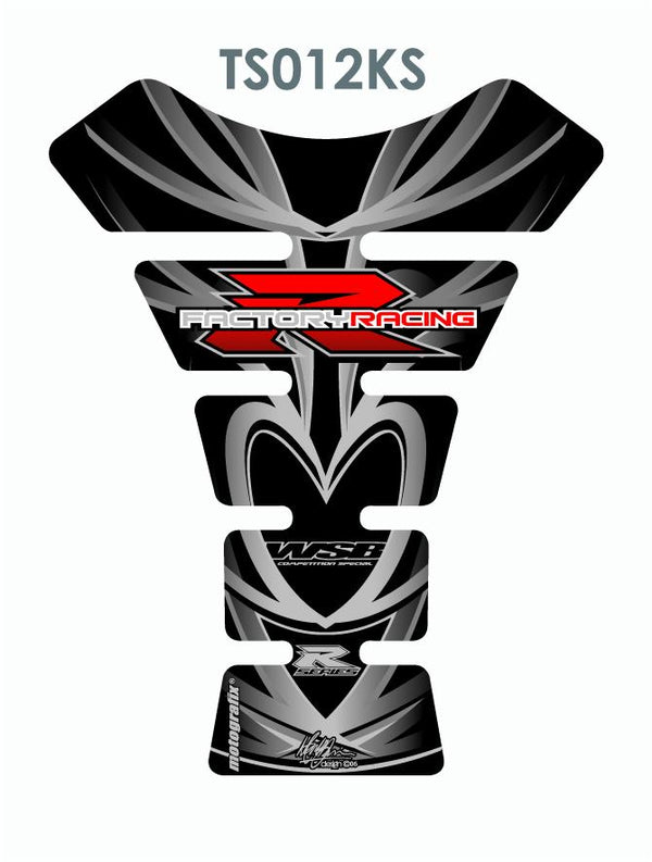 Tankschutz Wirbelsäule-universal Silber/Schwarz