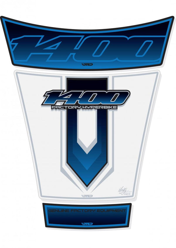 Tankschutz 2001-08 GSX 1400 Weiß/Blau