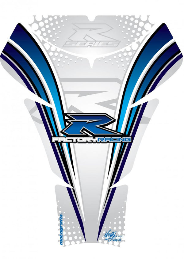 Tankschutz 05-08 GSXR1000/06-15 GSXR600 750 Weiß/Blau