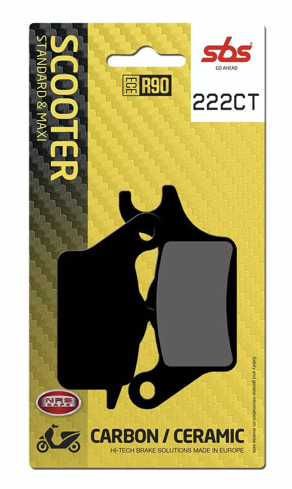 SBS Brake Pad Car/Cer Scoot 222ct