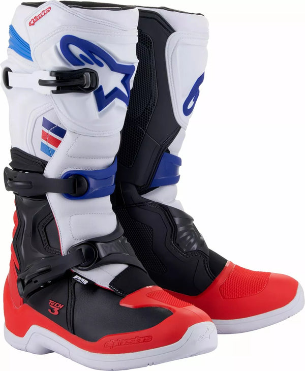 Alpinestars (MX) Boot Tech3 WT/RD/BL 11 2013018-2307-11