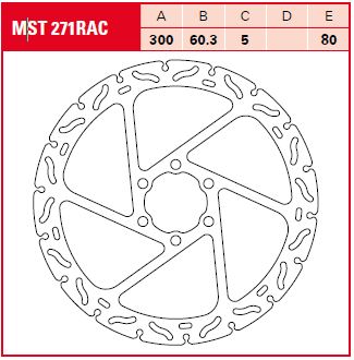 TRW Brake Rotor Fix Rac L/R MST271RAC