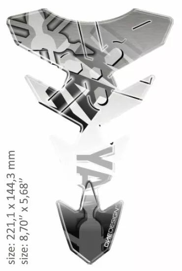 OneDesign Tank Pad Slim Yamaha Grey Cgexs66gp