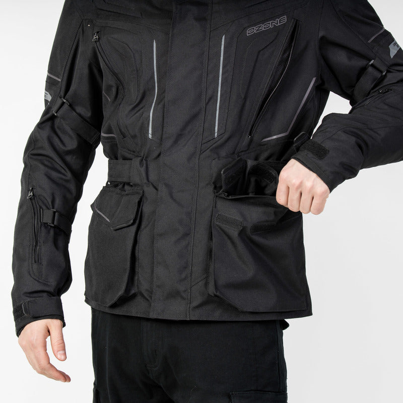 Ozone Textile MC Jacke Sahara Schwarz