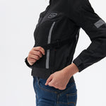 Ozone Lady Textile Mc-Jacket Dart Schwarz