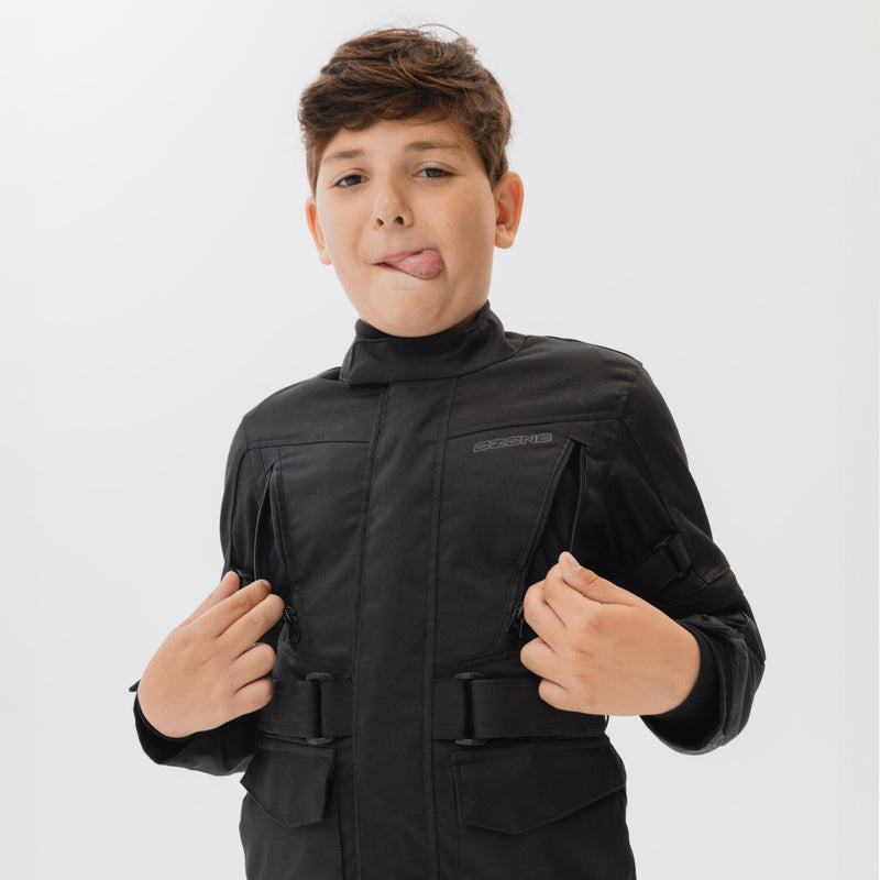 Ozone textile mc jacket Sahara black