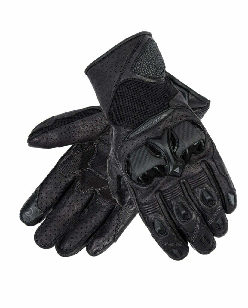 Rebelhorn Women MC Handschuhe Flux II Schwarz