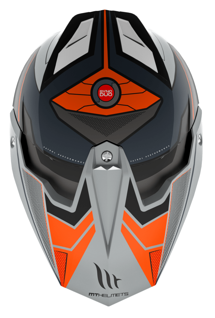 MT Helme Enduro MC Helm Synchrony Patrol Matt Orange