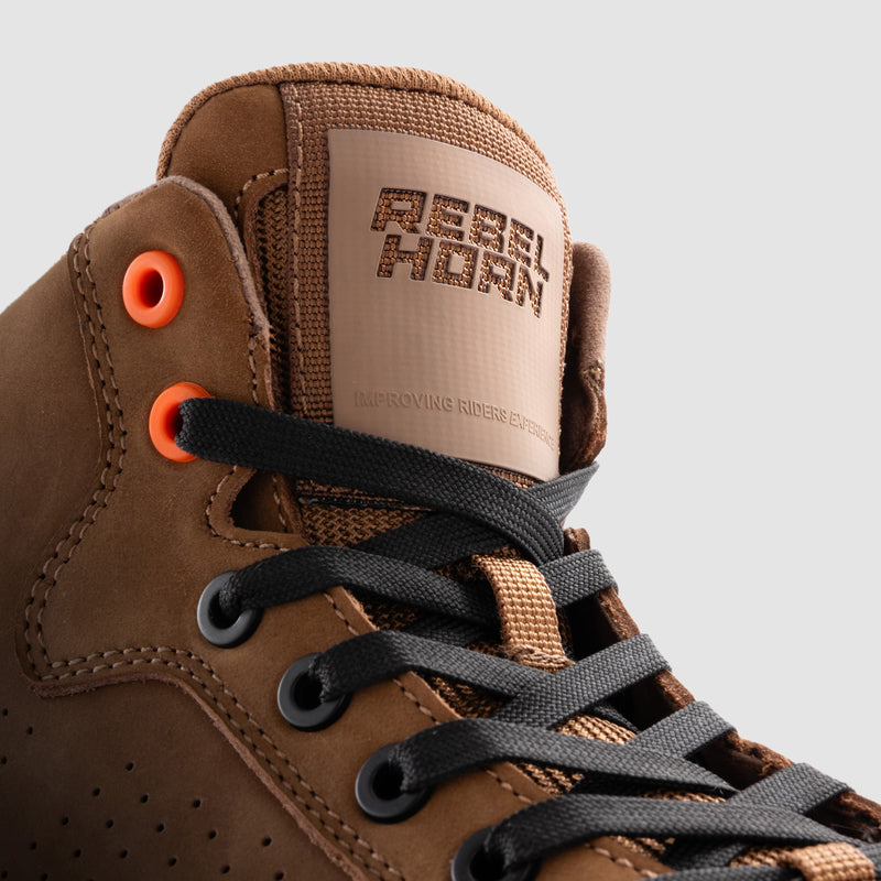 Rebelhorn Unisex MC-Shoes Spike Brown