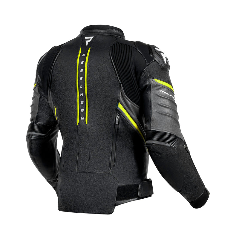 Rebelhorn MC-Skin-Jacke Veloce Schwarz /Grippe