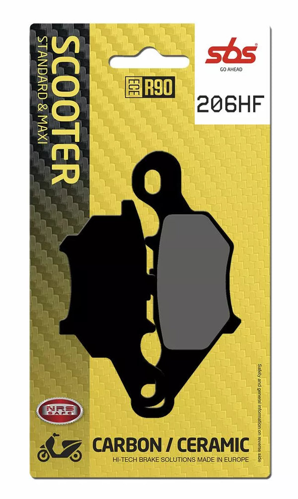 SBS BRAKE PAD CAR/CER SCOOT 206HF