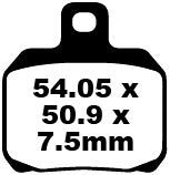 EBC BREAKPAD SFA ORG SCOOTER SFA2666