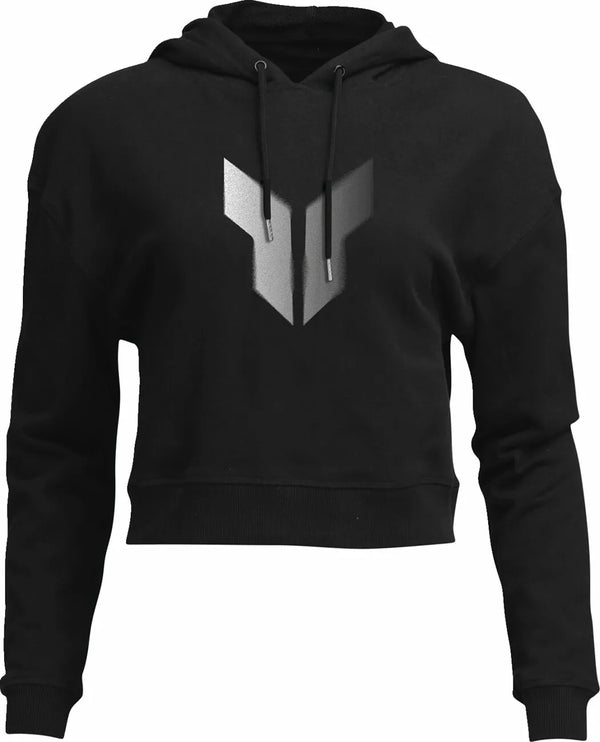 Thor Hoodie Women Crop Noise Bk LG 3051-1247