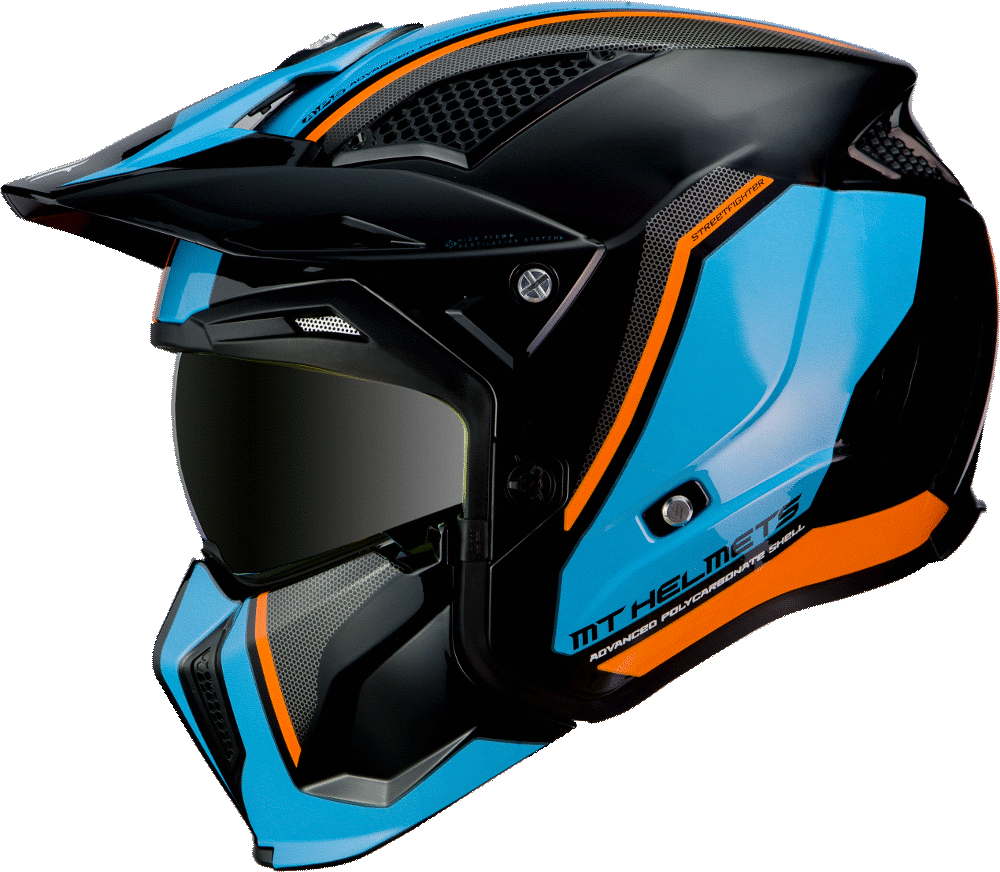 MT Helme öffnen MC Helm Streetfighter SV Twin A4